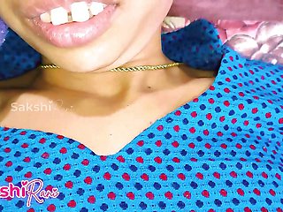 Indian Sakshi Closeup of Pussy and Rubbing Her Big Tits Then Hard Fuck