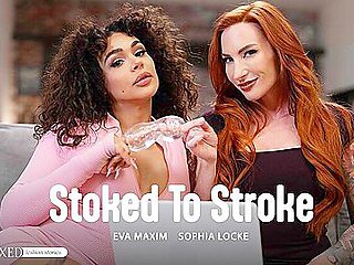 Stoked To Stroke With Sophia Locke And Eva Maxim