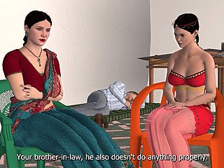 Erotic Indian widow sister-in-law indulges in hardcore sex with the borrower while the lender joins in