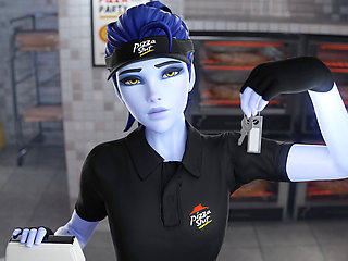 Pizzamaker Widowmaker Fuck with BBC Client 3D Overwatch Animation