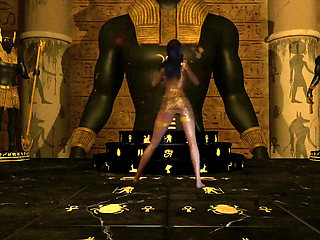 Striptease with Egyptian Style Dance