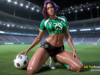 Yoruichi Shihouin at Soccer Practice in the Porn Ai Adaptation of Bleach