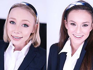 Watch energetic Athena May and Ellie Eilish's porn