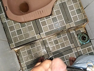 Walking to natural tourist attractions peeing in public toilets