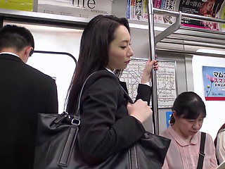 Hasumi Yoshioka :: Beautiful Office Lady In The Train 2 - CARIBBEANCOM