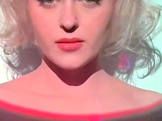 Cute blonde with big boobs solo