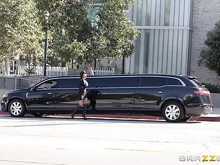 Brazzers August Taylor Hot Czech Blowjob & Reverse Cowgirl in Car with Driver Johnny