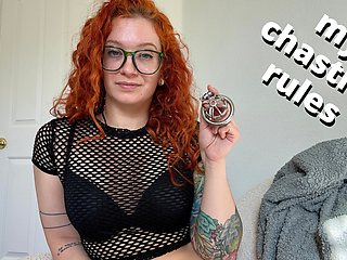 pleasure Domme's chastity rules - how I'd keep you locked up, JOI, CEI - full video on Veggiebabyy Manyvids