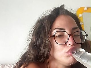 Alone and very horny brunette masturbating in a COMPILATION of very hot videos