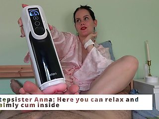 Anna Caught Her Stepbrother and Tested a Masturbator on Him