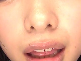 POV Video! Selfie of Mouth and Tongue Observation - Suzu Shiratori