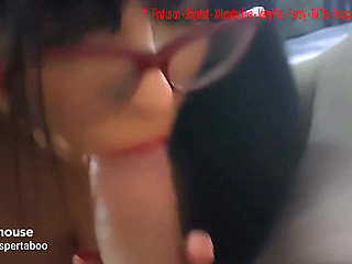 Brunette Is Leading You Deep in Her Throat