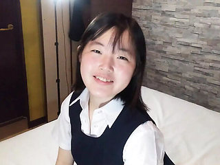 Cute Japanese Schoolgirl Saku-chan Gives Hot Blowjob in HD - Amateur Homemade