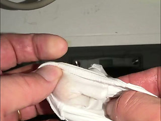 White panties of my pregnant wife