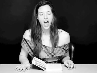 Reading session with Stoya turns into sensual masturbation with a vibrator