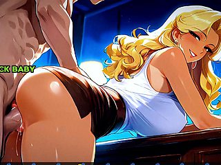 3-Round Challenge Watching Beautiful Animated MILFs
