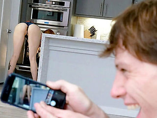 Hairy Ginger Mom Lauren Phillips Gets a Big Dick Titty Fuck From Step-Son