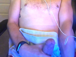 Jerking off my big cock