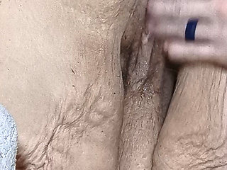 Big and Chunky Couple Fingering Her Wet Naughty Pussy Bubble