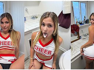 Cheerleader Wants A Quickie Before The Halloween Party - Mr Small Bird And Jess Cromwell