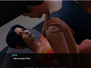Insimology - Gameplay - Roleplay - Saree -desi Maid Fucks Owner Stepson in Bed