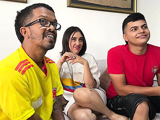 My Best Friend Cries While I Fuck His Wife After She Lost the Colombia Vs Portugal Bet