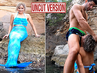 Uncut - Fucking a Beautiful Mermaid Found by the Beach - Behind the Scene