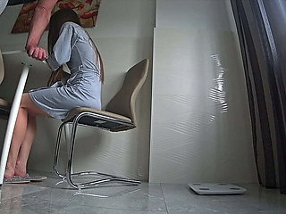 Wife Cheats with Friend in Kitchen while Husband is Away