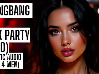 Gangbang Sex Party Audio: Full Group JOI & HFO Erotic Story for Men