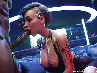 Cyberpunk Animated Judy Compilation 2022 W/s