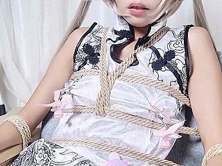 White Silk Cheongsam Girl