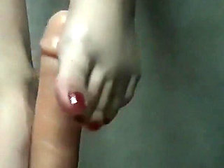 Love Her Feet Let Me Masturbate Your Dick with My Feet