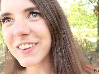German Teen Mina's Public Anal Adventure with Jason Steel at Wacken Fest