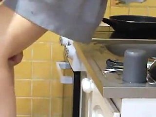 I Fuck Her by Surprise While She Washes the Dishes - Quickie in the Kitchen