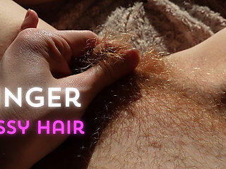 Showing You My Ginger Hairy Pussy Bush POV