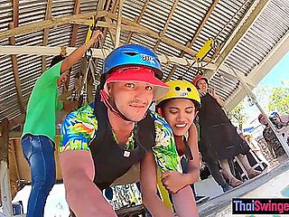 Ziplining With Big Ass Thai Amateur Gf And Sex In The Hotel Afterwards