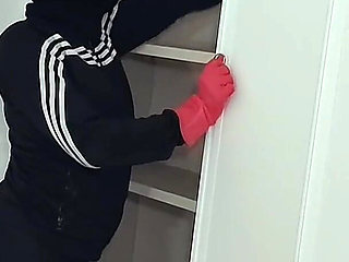 Perfect Ass Latina Caught Inside the House