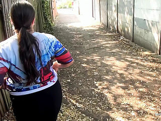 Chubby British MILF Kimberly Scott Public Outdoor Pissing & Flashing - Amateur Brunette Thick Ass