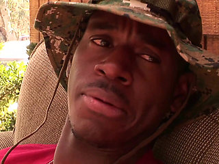 Outdoor fuck with an interracial dude