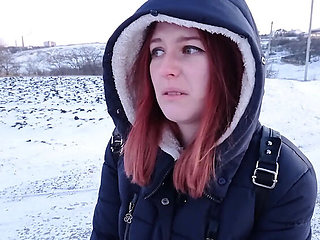 SweetAndFlow gets fucked hard in the snowy outdoors