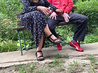 Curvy Mother in Law Gets My Cum Outdoors