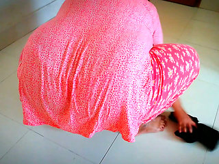 Desi Stepmother in Law Gets Stuck Under Table While Cleaning Dining Room. When Son in Law Fucked Hard & Cum Behind - BBW Big Ass