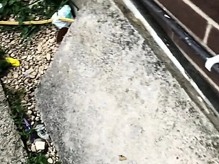 Lucky Scaffolder Watches Amateur Wife Masturbate Through Window