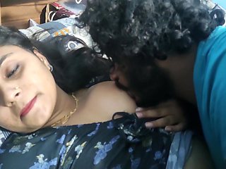 Vaishnavys Boobs Suck In Night By Sharun Raj, Bedroom Romance, Mallu Couple Hot Boobs Suck, Hot Wife Boobs Suck In Night