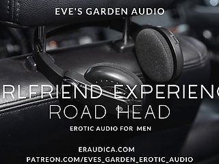 Girlfriend Experience: Road Head - Blowjob Sounds Only - Erotic Audio by Eves Garden