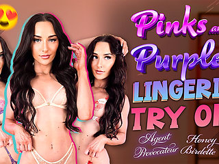 Pinks and Purples Lingerie Try On - Hannahjames710