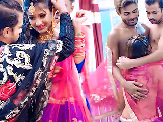 Dost ki Biwi ko dost ke samne hi choda Threesome hardcore action sex