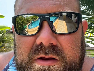 Jack Stacked - Big Muscular Feet and Intense Sole Teasing by the Pool