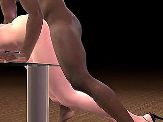 Aerith Cheats Cloud with Stranger Doggy Position