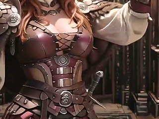 Red Queen's Epic Journey! Cold Beauty in the Gothic Hall, a Lazy Warrior Under Heavy Armor?